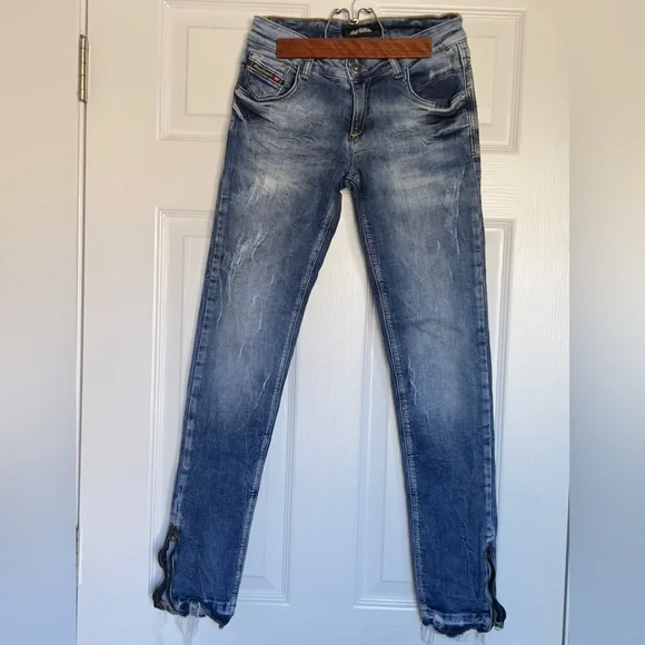 Diesel Made in Italy Slim Skinny Low Waist Jeans Size 28 - Picture 7 of 8